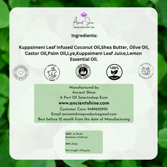 Ancient Shine Kuppaimeni Soap