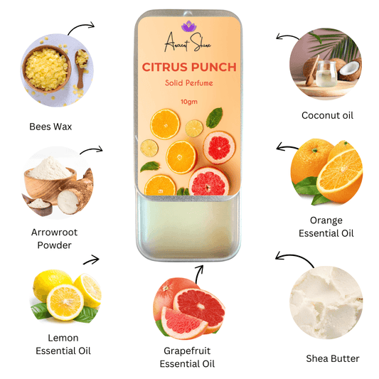Ancient Shine Handmade Citrus Solid Perfume - Citrus Punch - Ancient Shine
