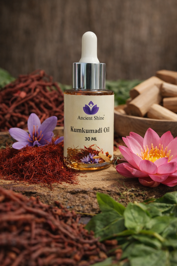Kumkumadi Oil 30ml – Ayurvedic Face Oil for Glowing Skin | Brightening, Anti-Ageing & Pigmentation Care