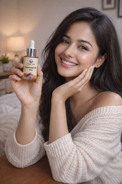 Kumkumadi Oil 30ml – Ayurvedic Face Oil for Glowing Skin | Brightening, Anti-Ageing & Pigmentation Care