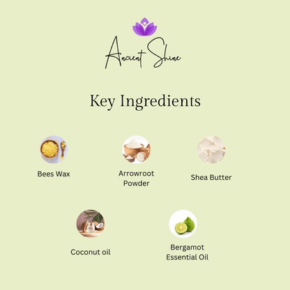 Ancient Shine Bergamot Solid Perfume - Handmade Luxury - Ancient Shine