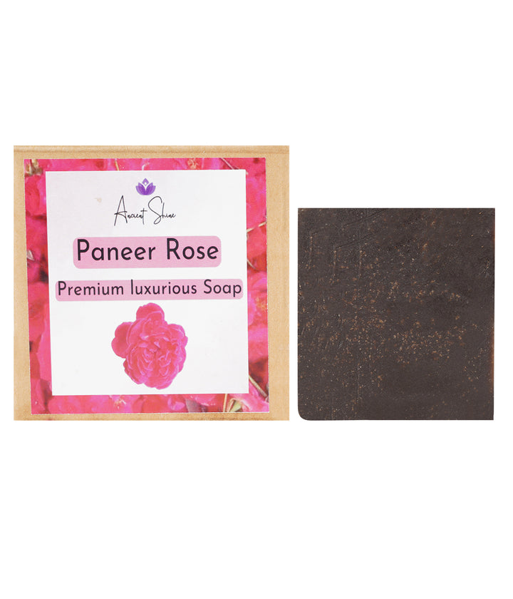 Ancient Shine Handmade Rose Soap with Luxurious Paneer Rose Aroma in Eco-Friendly Packaging