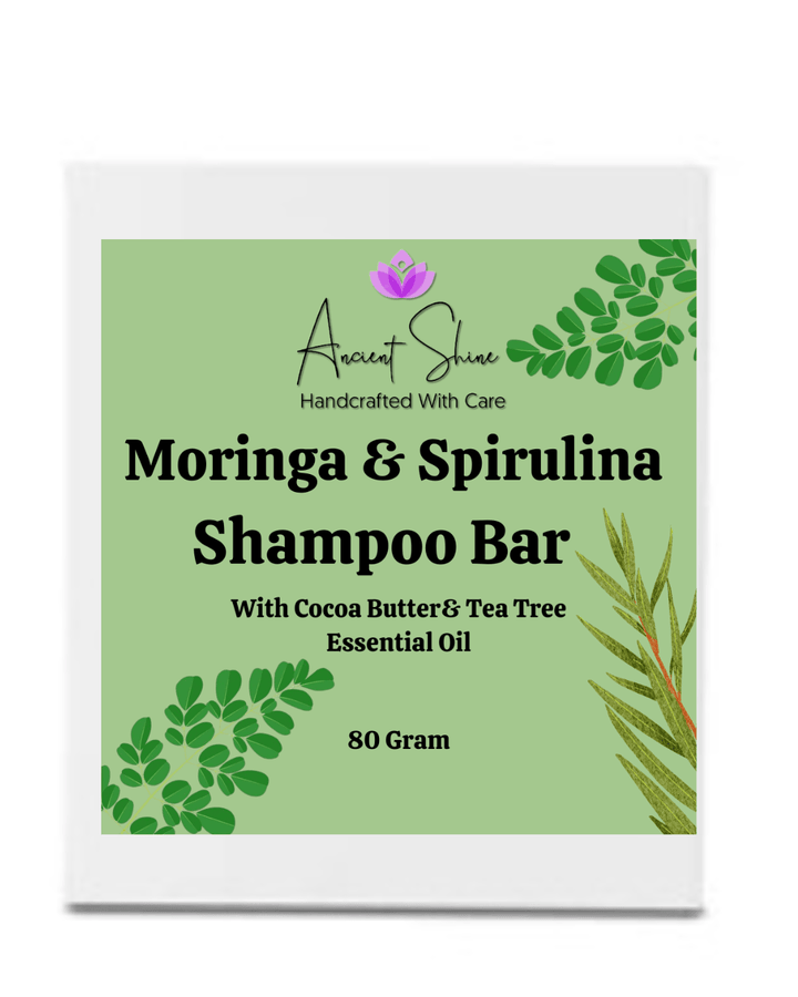 Moringa,Spirulina & Teatree Shampoo Bar - Ancient Shine