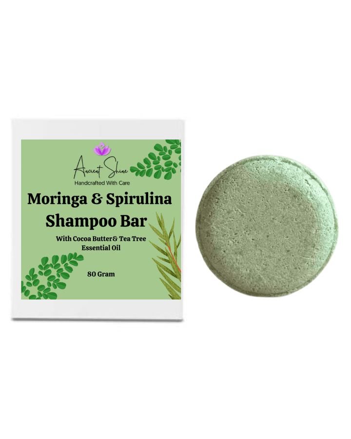 Moringa,Spirulina & Teatree Shampoo Bar - Ancient Shine