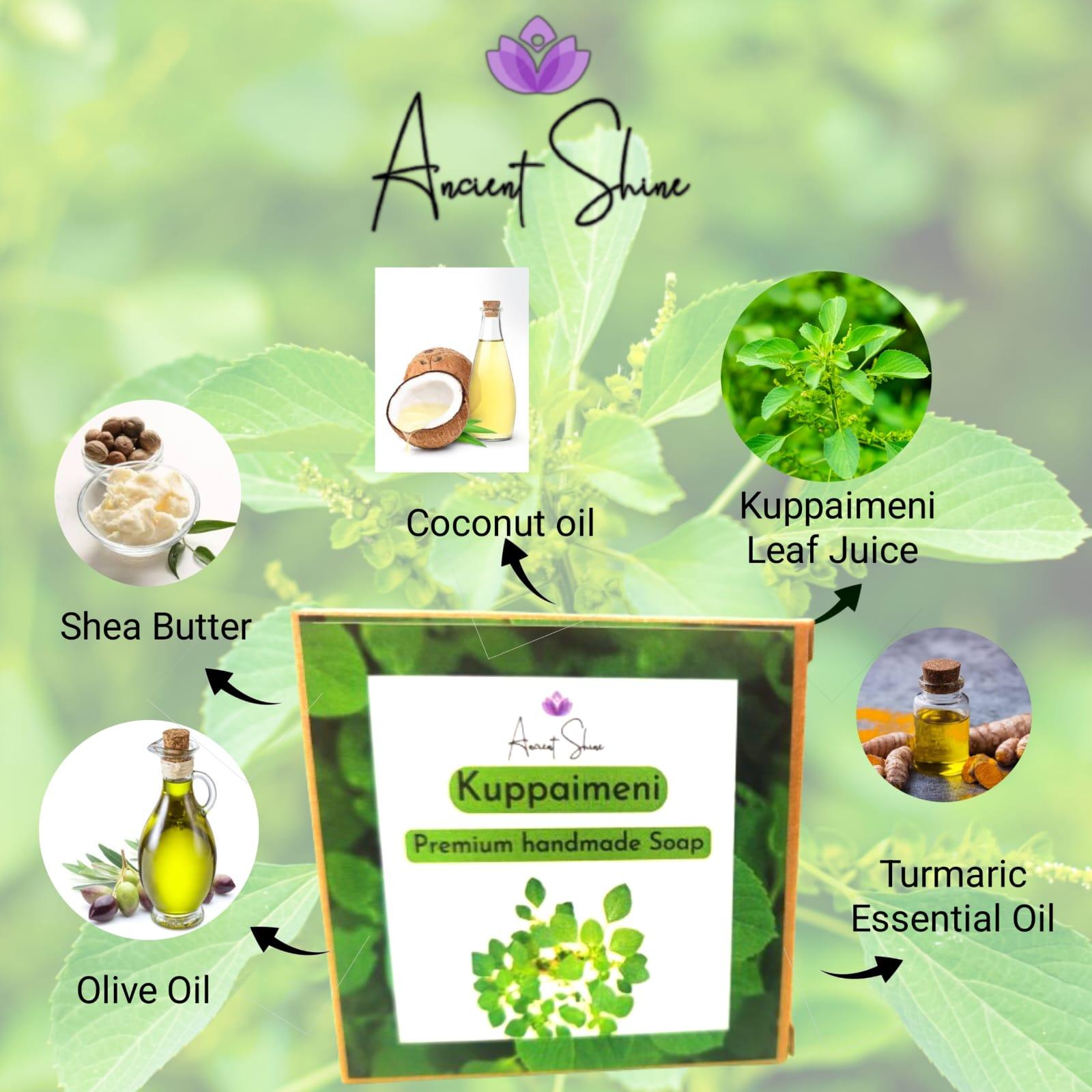 Kuppaimeni Soap-குப்பைமேனி சோப் | Handmade Soap Cold Process - Ancient Shine