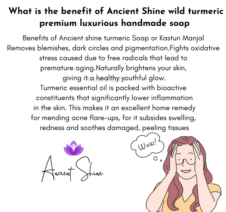 Ancient Shine Wild Kasturi Turmeric Soap Bar - Ancient Shine