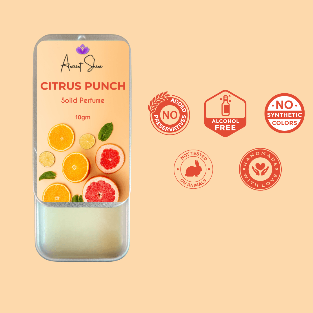 Ancient Shine Handmade Citrus Solid Perfume - Citrus Punch - Ancient Shine