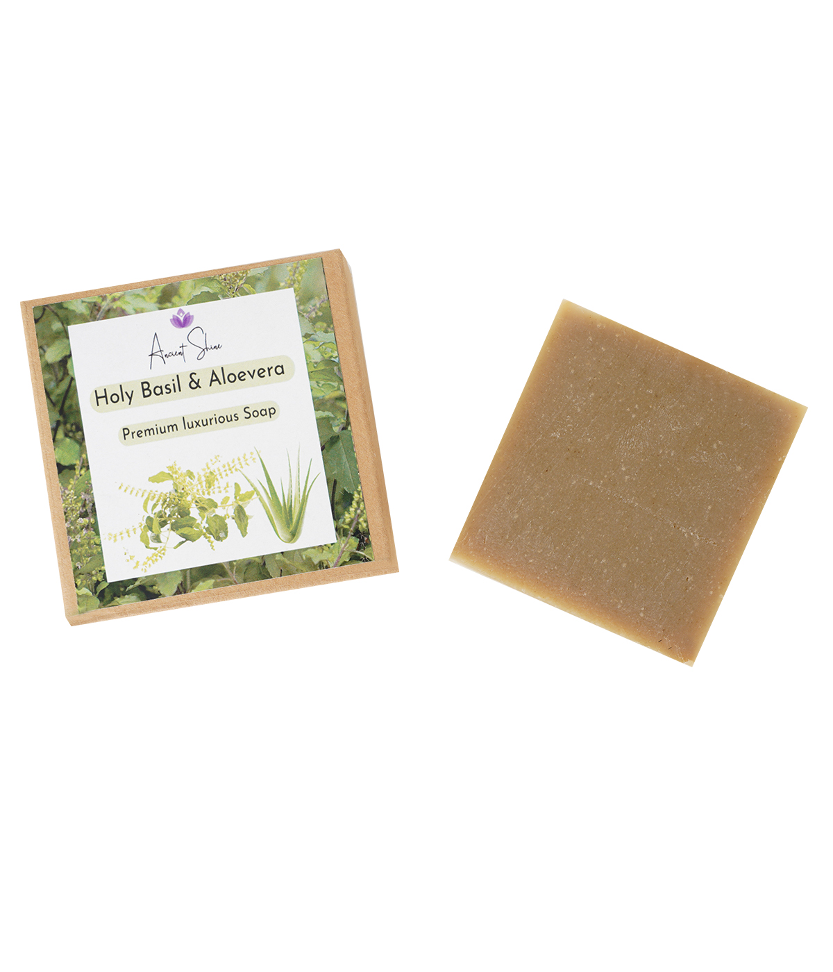 Holy Basil Tulasi And Aloevera Handmade Soap Ancient Shine